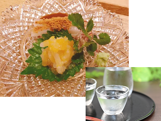 お造り × 冷酒